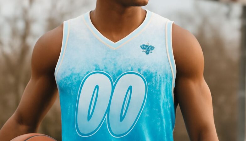 A selection of cool basketball jerseys in various designs