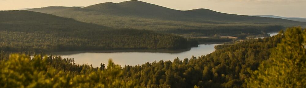 Scenic view of the Catskill Mountains