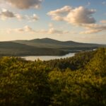 Scenic view of the Catskill Mountains