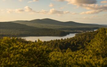 Scenic view of the Catskill Mountains