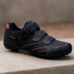 A pair of high-performance cycling shoes