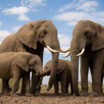 Three living elephant species compared by habitat and physical features