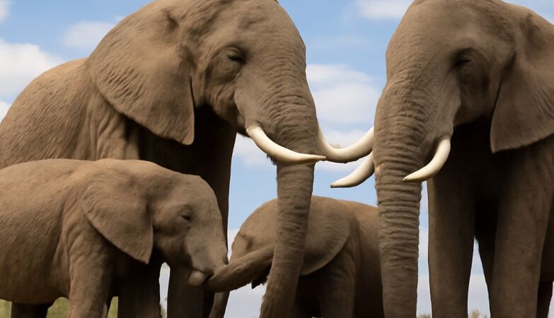Three living elephant species compared by habitat and physical features