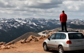 Scenic view of Mount Evans, Colorado