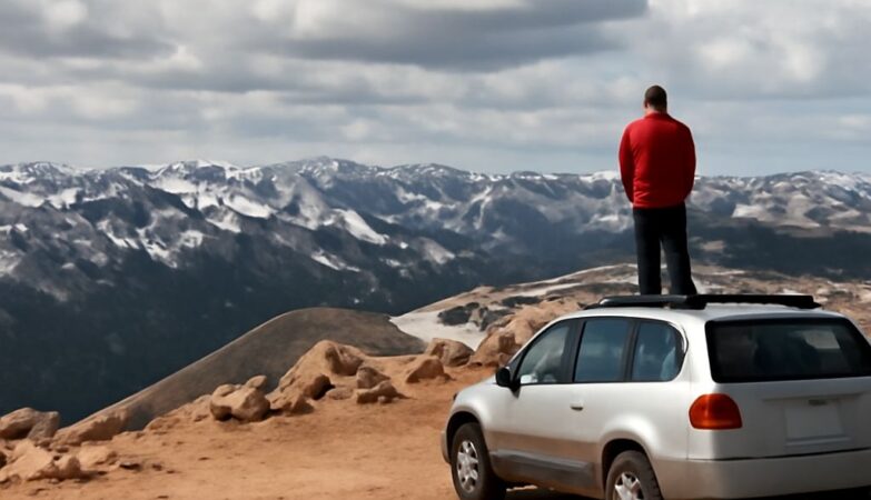 Scenic view of Mount Evans, Colorado