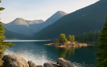 Scenic mountain trails for hiking