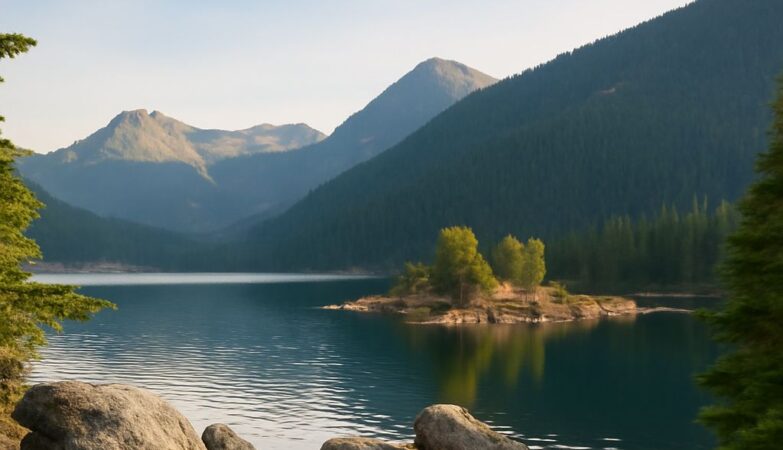 Scenic mountain trails for hiking