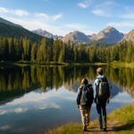 Scenic view of Rocky Mountain National Park trails