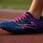 A pair of track and field shoes with spikes